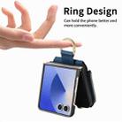 For Samsung Galaxy Z Flip 7 5G Retro Ring Vertical Zipper Wallet Phone Case(Blue) - 3