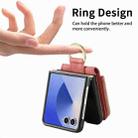 For Samsung Galaxy Z Flip 7 5G Retro Ring Vertical Zipper Wallet Phone Case(Pink) - 3