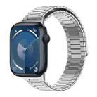 For Apple Watch Series 9 41mm Bamboo Magnetic Stainless Steel Metal Watch Strap(Silver) - 1