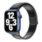 For Apple Watch Series 7 41mm Bamboo Magnetic Stainless Steel Metal Watch Strap(Black) - 1