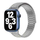 For Apple Watch Series 7 41mm Bamboo Magnetic Stainless Steel Metal Watch Strap(Titanium Color) - 1