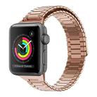 For Apple Watch Series 3 38mm Bamboo Magnetic Stainless Steel Metal Watch Strap(Rose Gold) - 1