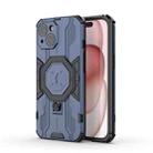 For iPhone 15 Supersonic Armor Holder PC Hybrid TPU Phone Case(Blue) - 1