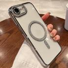 For iPhone 16e Diamond Plated MagSafe TPU Phone Case(Silver) - 1