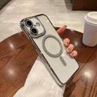 For iPhone 17 Diamond Plated MagSafe TPU Phone Case(Silver) - 1