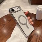 For iPhone 17 Air Diamond Plated MagSafe TPU Phone Case(Silver) - 1