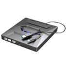 B21-Y 3.0 USB External Mobile Multi-Function 5-in-1 Laptop Type-C DVD Recorder Optical Drive - 2