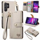 For Samsung Galaxy S24 Ultra 5G Love Zipper Lanyard Leather Phone Case(Gray) - 1