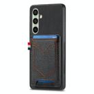 For Samsung Galaxy A56 5G Denim Texture Leather Skin Phone Case with Card Slot(Black) - 1