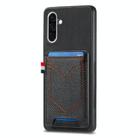 For Samsung Galaxy A36 5G Denim Texture Leather Skin Phone Case with Card Slot(Black) - 1