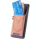 For Samsung Galaxy A36 5G Denim Texture Leather Skin Phone Case with Card Slot(Purple) - 2