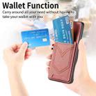 For Samsung Galaxy S25 Edge 5G Denim Texture Leather Skin Phone Case with Card Slot(Pink) - 3