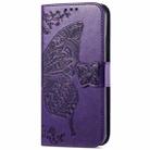 For Samsung Galaxy C55 Butterfly Love Flower Embossed Leather Phone Case(Purple) - 2