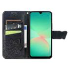 For Samsung Galaxy A26 Butterfly Love Flower Embossed Leather Phone Case(Black) - 3