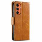 For Samsung Galaxy C55 CaseNeo Splicing Dual Magnetic Buckle Leather Phone Case(Khaki) - 3