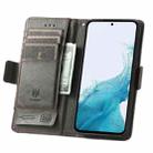 For Samsung Galaxy A36 5G CaseNeo Splicing Dual Magnetic Buckle Leather Phone Case(Gray) - 3