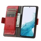 For Samsung Galaxy A36 5G CaseNeo Splicing Dual Magnetic Buckle Leather Phone Case(Red) - 3