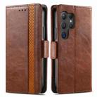 For Samsung Galaxy S25 Ultra 5G CaseNeo Splicing Dual Magnetic Buckle Leather Phone Case(Brown) - 2