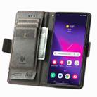 For Samsung Galaxy S25 Ultra 5G CaseNeo Splicing Dual Magnetic Buckle Leather Phone Case(Gray) - 3