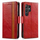 For Samsung Galaxy S25 Ultra 5G CaseNeo Splicing Dual Magnetic Buckle Leather Phone Case(Red) - 2