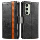 For Samsung Galaxy S24 FE 5G CaseNeo Splicing Dual Magnetic Buckle Leather Phone Case(Black) - 2
