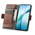 For Samsung Galaxy S24 FE 5G CaseNeo Splicing Dual Magnetic Buckle Leather Phone Case(Brown) - 3