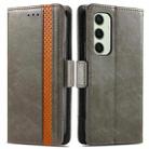 For Samsung Galaxy S24 FE 5G CaseNeo Splicing Dual Magnetic Buckle Leather Phone Case(Gray) - 2