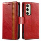 For Samsung Galaxy S24 FE 5G CaseNeo Splicing Dual Magnetic Buckle Leather Phone Case(Red) - 2