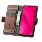 For Samsung Galaxy A06 4G CaseNeo Splicing Dual Magnetic Buckle Leather Phone Case(Brown) - 3