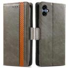 For Samsung Galaxy A06 4G CaseNeo Splicing Dual Magnetic Buckle Leather Phone Case(Gray) - 2