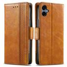 For Samsung Galaxy A06 4G CaseNeo Splicing Dual Magnetic Buckle Leather Phone Case(Khaki) - 2