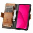 For Samsung Galaxy A06 4G CaseNeo Splicing Dual Magnetic Buckle Leather Phone Case(Khaki) - 3