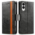 For Samsung Galaxy S25 Edge 5G CaseNeo Splicing Dual Magnetic Buckle Leather Phone Case(Black) - 2