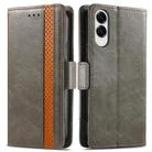 For Samsung Galaxy S25 Edge 5G CaseNeo Splicing Dual Magnetic Buckle Leather Phone Case(Gray) - 2