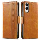 For Samsung Galaxy S25 Edge 5G CaseNeo Splicing Dual Magnetic Buckle Leather Phone Case(Khaki) - 2