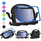 For Samsung Galaxy Tab A9 8.7 X110/X115 Octopus Style EVA Hybrid PC Shockproof Tablet Case with Strap(Black) - 1