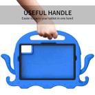 For Samsung Galaxy Tab S9 / S9 FE / S7 / S8 Octopus Style EVA Hybrid PC Shockproof Tablet Case with Strap(Blue) - 3