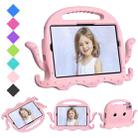 For Samsung Galaxy Tab S9 / S9 FE / S7 / S8 Octopus Style EVA Hybrid PC Shockproof Tablet Case with Strap(Pink) - 1