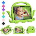 For Samsung Galaxy Tab S9 / S9 FE / S7 / S8 Octopus Style EVA Hybrid PC Shockproof Tablet Case with Strap(Grass Green) - 1