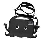 For Samsung Galaxy Tab A9+ X210/X216/X218 Octopus Style EVA Hybrid PC Shockproof Tablet Case with Strap(Black) - 2