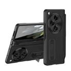 For OPPO Find N3 Integrated Film Plain Leather Phone Case with Pen(Black) - 1