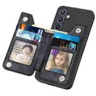 For Samsung Galaxy S24+ 5G Carbon Fiber Horizontal Flip Zipper Wallet Phone Case(Black) - 3