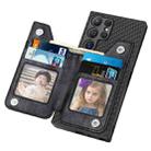 For Samsung Galaxy S24 Ultra 5G Carbon Fiber Horizontal Flip Zipper Wallet Phone Case(Black) - 3