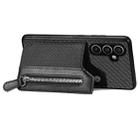 For Samsung Galaxy S23 FE 5G Carbon Fiber Horizontal Flip Zipper Wallet Phone Case(Black) - 2