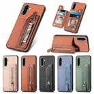 For Samsung Galaxy S25 5G Carbon Fiber Horizontal Flip Zipper Wallet Phone Case(Black) - 1