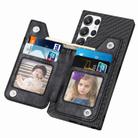 For Samsung Galaxy S25 Ultra 5G Carbon Fiber Horizontal Flip Zipper Wallet Phone Case(Black) - 3