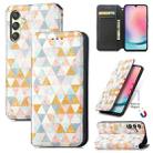 For Samsung Galaxy A25 5G CaseNeo Colorful Magnetic Leather Phone Case(Rhombus) - 1