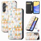 For Samsung Galaxy A15 CaseNeo Colorful Magnetic Leather Phone Case(Rhombus) - 1