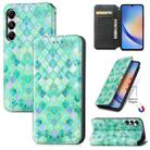 For Samsung Galaxy A35 5G CaseNeo Colorful Magnetic Leather Phone Case(Emeralds) - 1