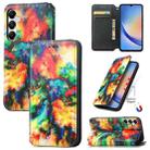 For Samsung Galaxy A35 5G CaseNeo Colorful Magnetic Leather Phone Case(Colorful Cloud) - 1